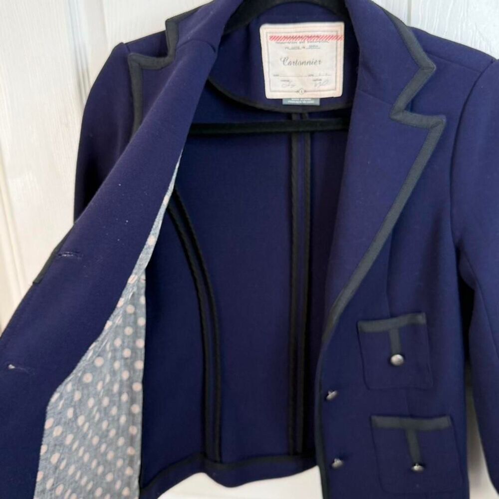 Anthropologie Women's Blue and Navy Jacket